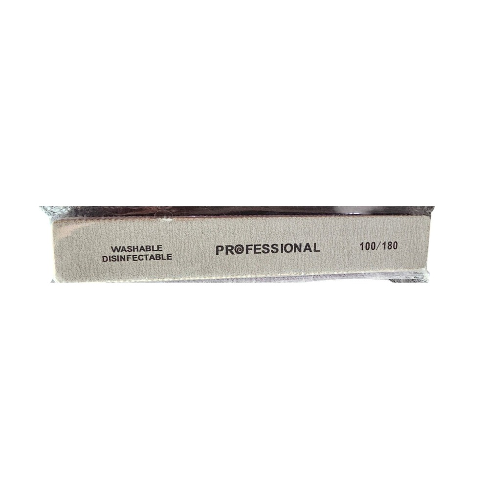 3pkProfessional 100/180 Grit Nail Buffer Block Washable Disinfectable Manicure